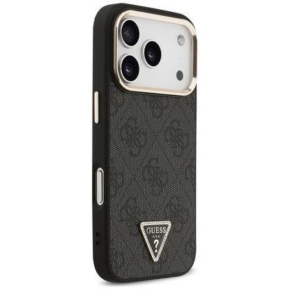 MagSafe-etui til Apple iPhone 18 Pro / 17 Pro, Guess, 4G Triangle Logo, Sort
