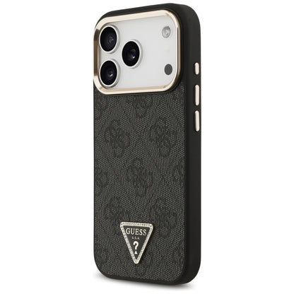 MagSafe-etui til Apple iPhone 18 Pro / 17 Pro, Guess, 4G Triangle Logo, Sort