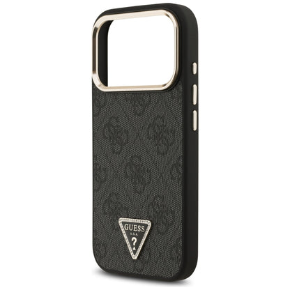 MagSafe-etui til Apple iPhone 18 Pro / 17 Pro, Guess, 4G Triangle Logo, Sort