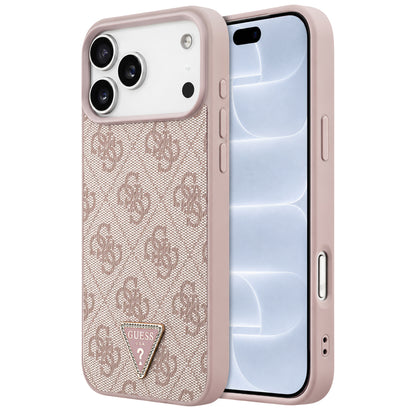 MagSafe-etui til Apple iPhone 18 Pro / 17 Pro, Guess, 4G Triangle Strass, Pink