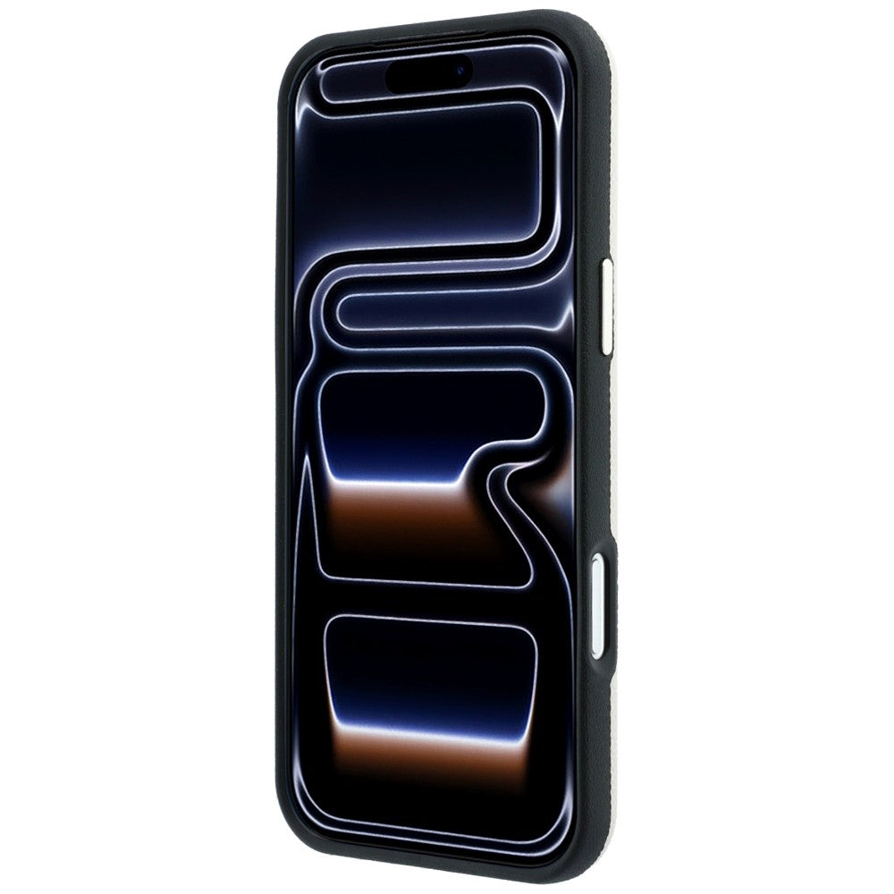 MagSafe-etui til Apple iPhone 18 Pro / 17 Pro, Guess, Kornet Rund Strass Logo, Beige