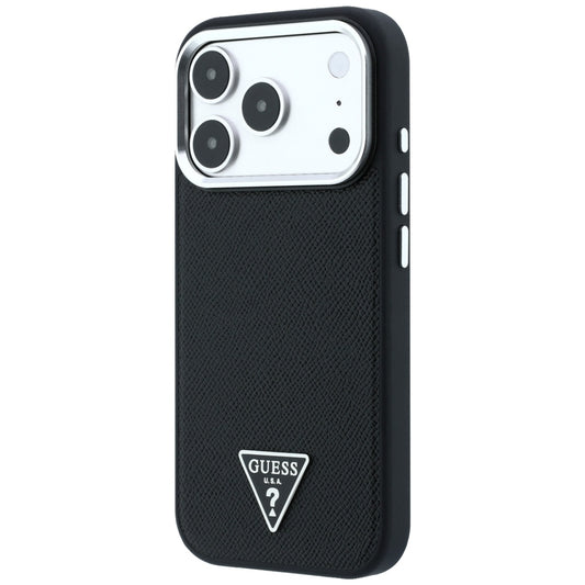 MagSafe-etui til Apple iPhone 18 Pro / 17 Pro, Guess, Grained Triangle Logo, Sort