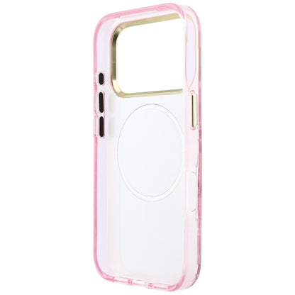 MagSafe-etui til Apple iPhone 18 Pro / 17 Pro, Guess, IML Glitter Blossom Roses, Pink