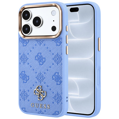 MagSafe-etui til Apple iPhone 18 Pro / 17 Pro, Guess, Peony 4G Small Logo, Blå