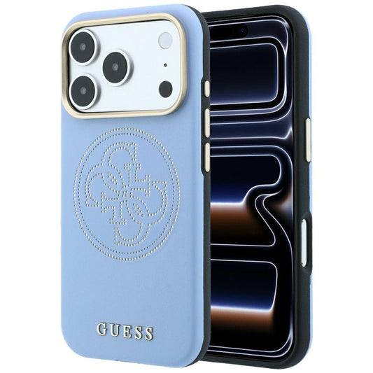MagSafe-etui til Apple iPhone 18 Pro / 17 Pro, Guess, Perforated 4G, Blå
