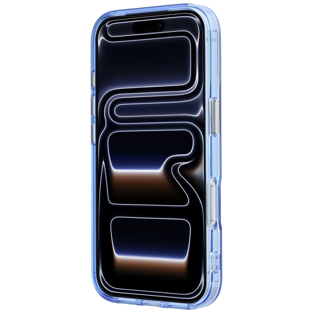 MagSafe-etui til Apple iPhone 18 Pro / 17 Pro, Guess, Ring Stand Script Metal Logo, Blå