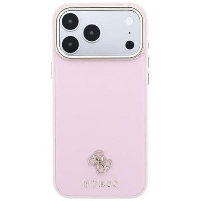 MagSafe-cover til Apple iPhone 18 Pro / 17 Pro, Guess, Saffiano Small 4G Classic, Pink