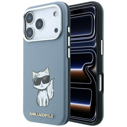 MagSafe-etui til Apple iPhone 18 Pro / 17 Pro, Karl Lagerfeld, Choupette Sketch, Bleu