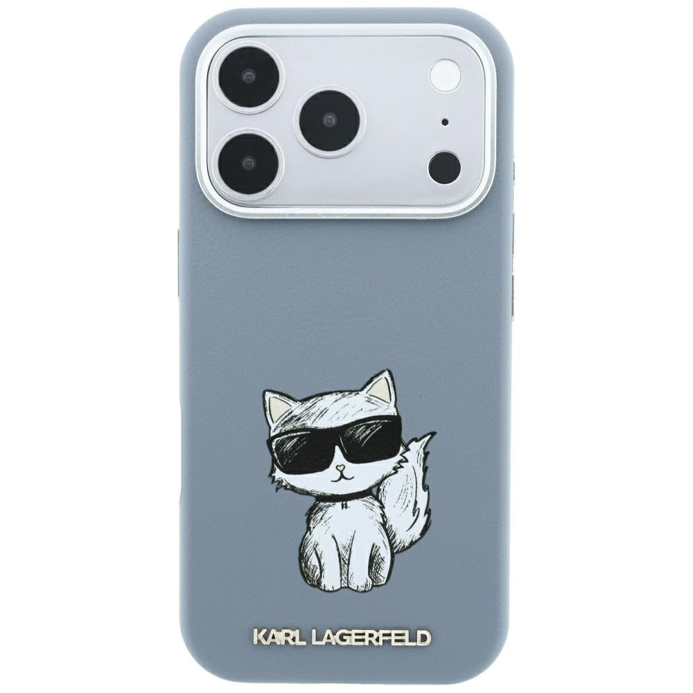 MagSafe-etui til Apple iPhone 18 Pro / 17 Pro, Karl Lagerfeld, Choupette Sketch, Bleu