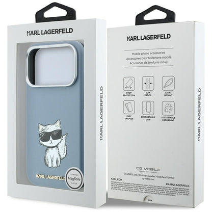 MagSafe-etui til Apple iPhone 18 Pro / 17 Pro, Karl Lagerfeld, Choupette Sketch, Bleu