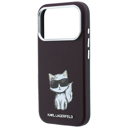 MagSafe-etui til Apple iPhone 18 Pro / 17 Pro, Karl Lagerfeld, Choupette Sketch, Vinrød