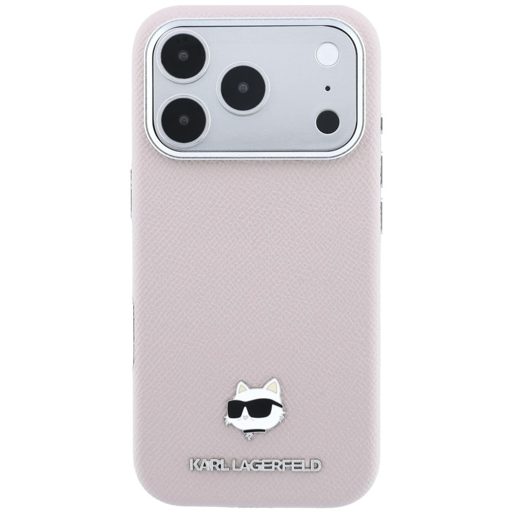 MagSafe-etui til Apple iPhone 18 Pro / 17 Pro, Karl Lagerfeld, Grained Choupette Head, Pink