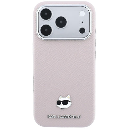 MagSafe-etui til Apple iPhone 18 Pro / 17 Pro, Karl Lagerfeld, Grained Choupette Head, Pink