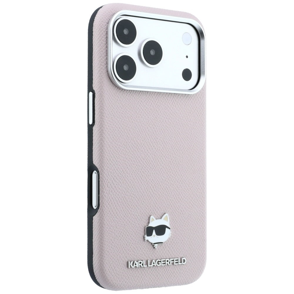 MagSafe-etui til Apple iPhone 18 Pro / 17 Pro, Karl Lagerfeld, Grained Choupette Head, Pink