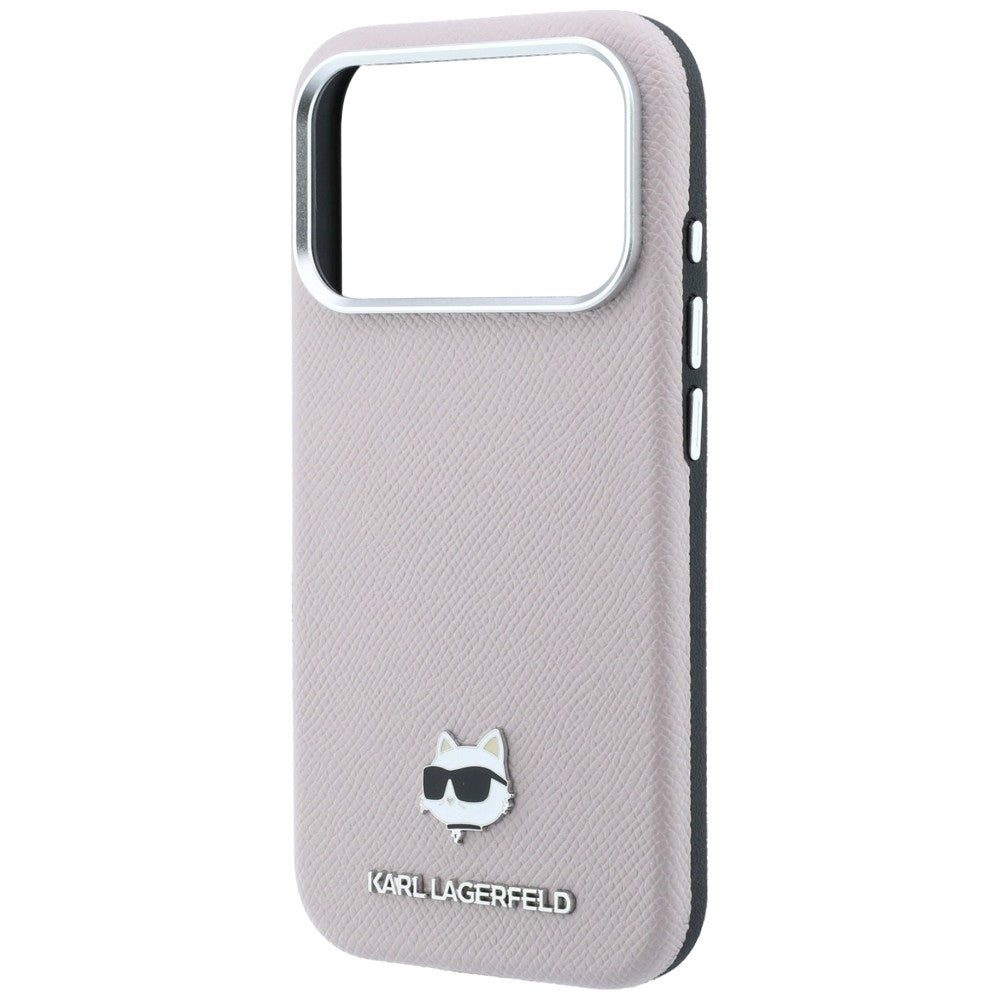 MagSafe-etui til Apple iPhone 18 Pro / 17 Pro, Karl Lagerfeld, Grained Choupette Head, Pink