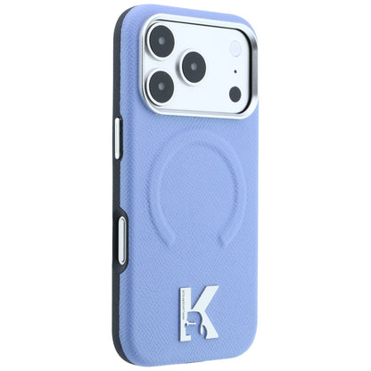 MagSafe-cover til Apple iPhone 18 Pro / 17 Pro, Karl Lagerfeld, Grained Embossed Ring, blå