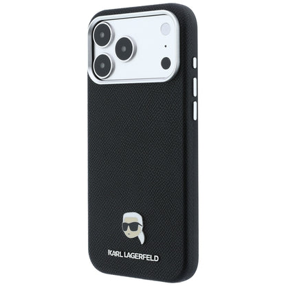 MagSafe-etui til Apple iPhone 18 Pro / 17 Pro, Karl Lagerfeld, Kornet Karl Head's Metal, Sort