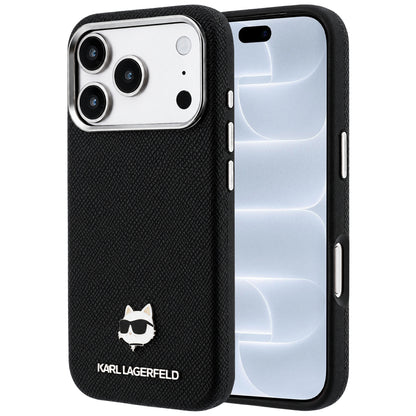 MagSafe-etui til Apple iPhone 18 Pro / 17 Pro, Karl Lagerfeld, Kornet Karl Head's Metal, Sort