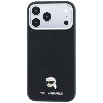 MagSafe-etui til Apple iPhone 18 Pro / 17 Pro, Karl Lagerfeld, Kornet Karl Head's Metal, Sort