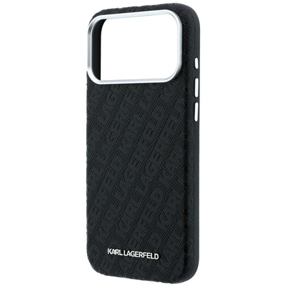 MagSafe-etui til Apple iPhone 18 Pro / 17 Pro, Karl Lagerfeld, Kornet Metal Logo, Sort
