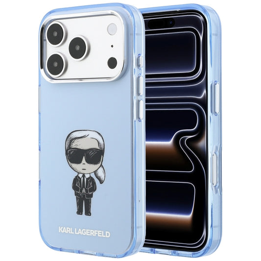 MagSafe-etui til Apple iPhone 18 Pro / 17 Pro, Karl Lagerfeld, HC IML Ikonik Sketch Print, Blå