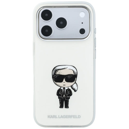 MagSafe-etui til Apple iPhone 18 Pro / 17 Pro, Karl Lagerfeld, HC IML Ikonik Sketch Print, Beige