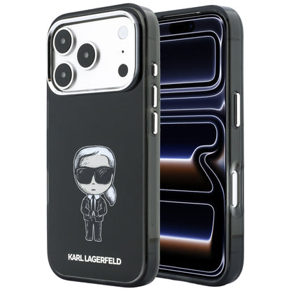 MagSafe-etui til Apple iPhone 18 Pro / 17 Pro, Karl Lagerfeld, HC IML Ikonik Sketch Print, Sort