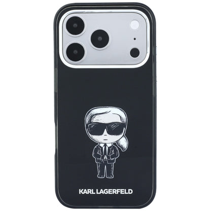 MagSafe-etui til Apple iPhone 18 Pro / 17 Pro, Karl Lagerfeld, HC IML Ikonik Sketch Print, Sort