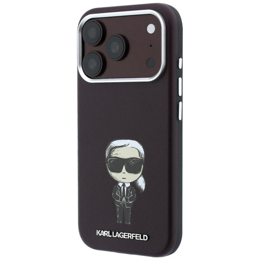 MagSafe-etui til Apple iPhone 18 Pro / 17 Pro, Karl Lagerfeld, Ikonik Sketch, Vinrød