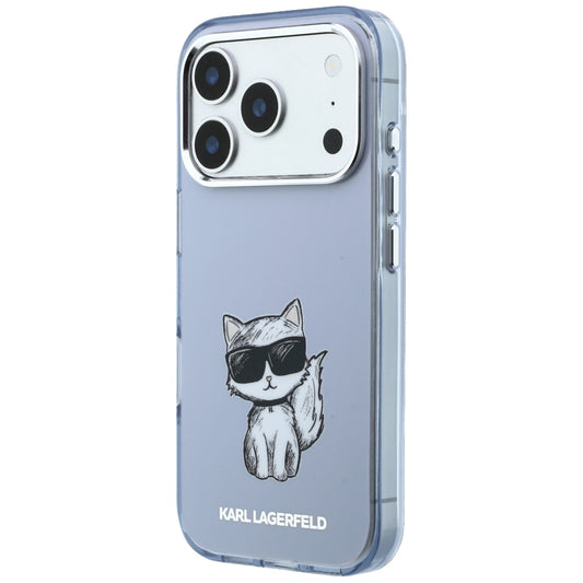 MagSafe-etui til Apple iPhone 18 Pro / 17 Pro, Karl Lagerfeld, IML Choupette Body Sketch Print, Blå