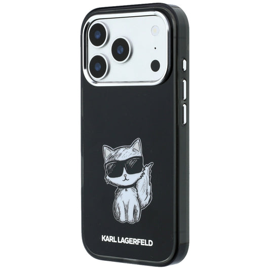 MagSafe-etui til Apple iPhone 18 Pro / 17 Pro, Karl Lagerfeld, IML Choupette Body Sketch Print, Sort