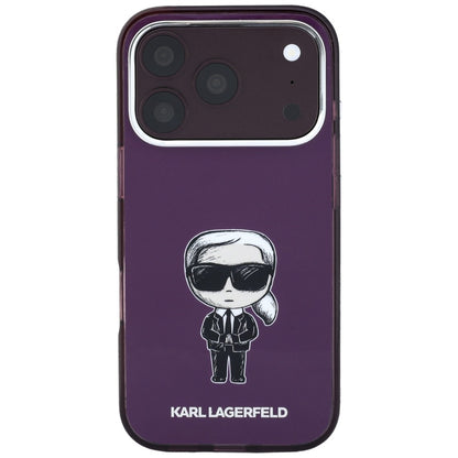 MagSafe-cover til Apple iPhone 18 Pro / 17 Pro, Karl Lagerfeld, HC IML Ikonik Sketch Print, bordeauxfarvet