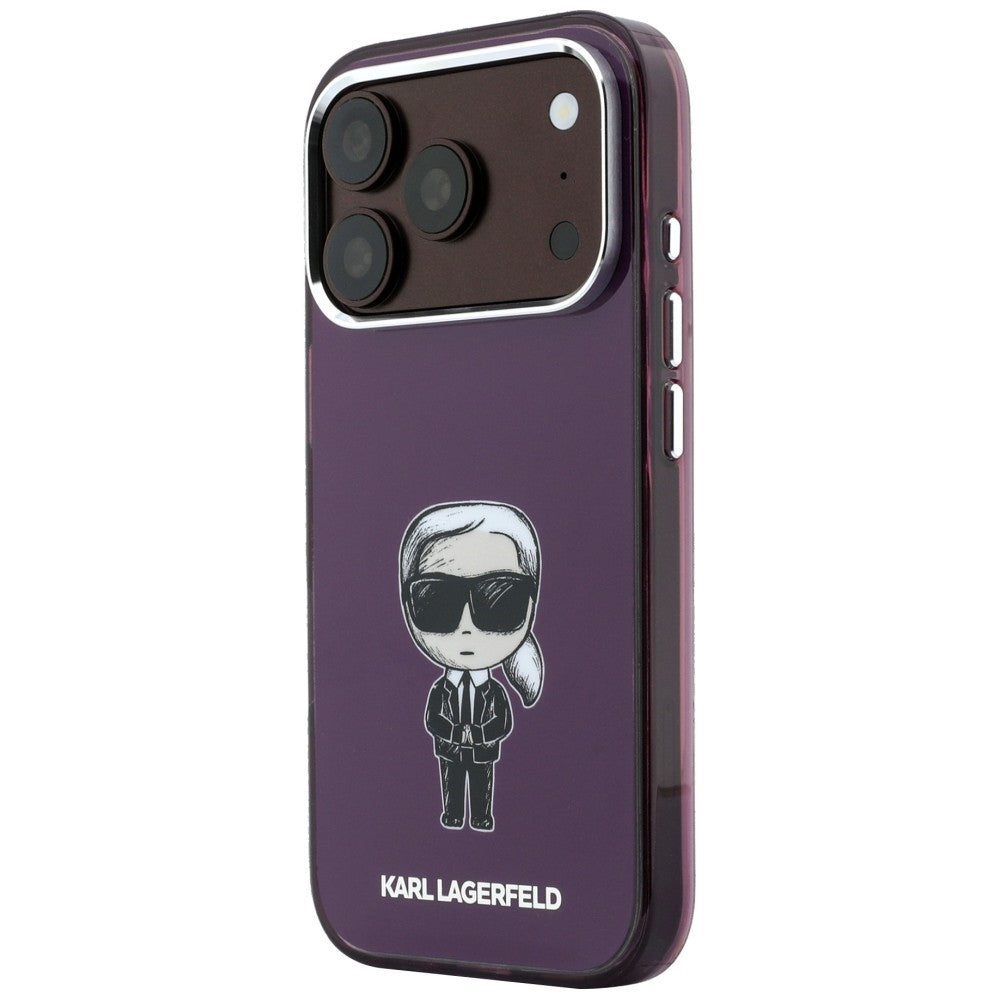 MagSafe-cover til Apple iPhone 18 Pro / 17 Pro, Karl Lagerfeld, HC IML Ikonik Sketch Print, bordeauxfarvet