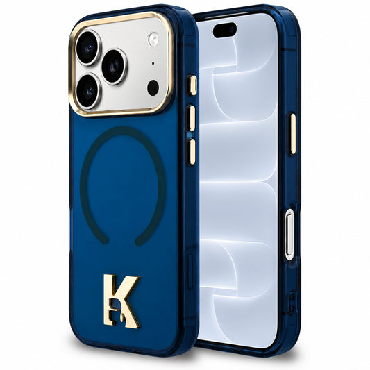 MagSafe-cover til Apple iPhone 18 Pro / 17 Pro, Karl Lagerfeld, IML Karl Head-logo, blå