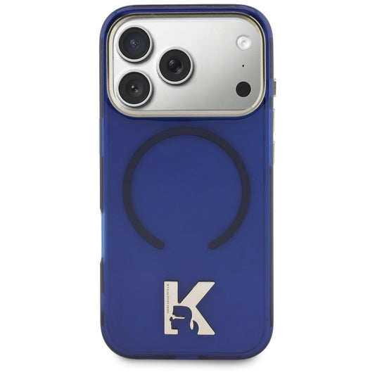 MagSafe-cover til Apple iPhone 18 Pro / 17 Pro, Karl Lagerfeld, IML Karl Head-logo, blå