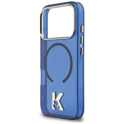 MagSafe Case for Apple iPhone 18 Pro / 17 Pro, Karl Lagerfeld, IML Karl Head Logo, Blue