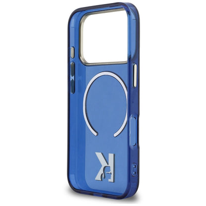 MagSafe Case for Apple iPhone 18 Pro / 17 Pro, Karl Lagerfeld, IML Karl Head Logo, Blue