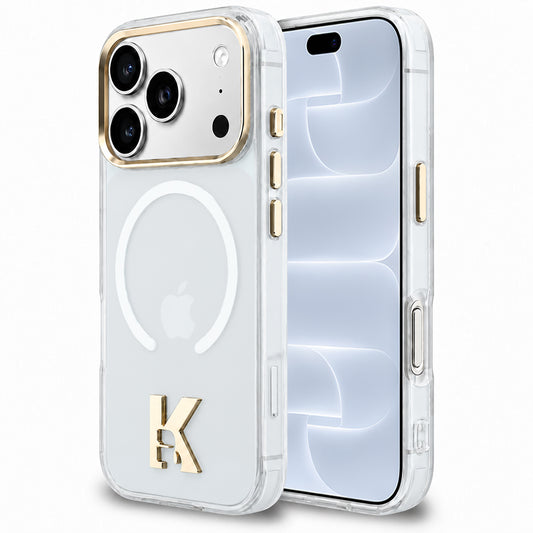 MagSafe-cover til Apple iPhone 18 Pro / 17 Pro, Karl Lagerfeld, IML Karl Head-logo, gennemsigtig