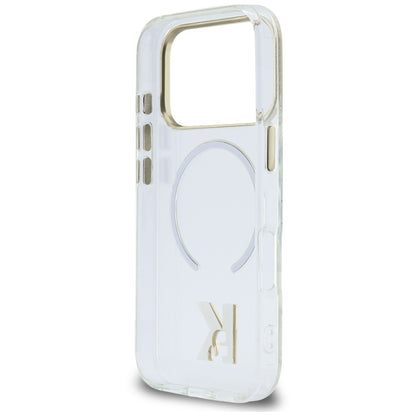 MagSafe Case for Apple iPhone 18 Pro / 17 Pro, Karl Lagerfeld, IML Karl Head Logo, Transparent