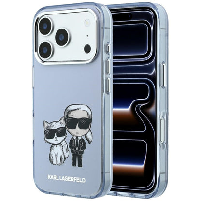 MagSafe-etui til Apple iPhone 18 Pro / 17 Pro, Karl Lagerfeld, IML KC Bodies Sketch Print, Blå