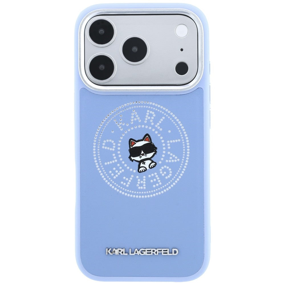 MagSafe-cover til Apple iPhone 18 Pro / 17 Pro, Karl Lagerfeld, Point and Choupette Sketch, blå