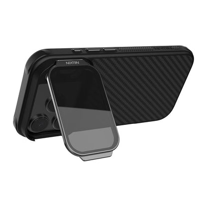 MagSafe-etui til Apple iPhone 18 Pro / 17 Pro, Nillkin, CarboProp med gennemsigtigt sort linsecover, sort
