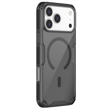 MagSafe-etui til Apple iPhone 18 Pro / 17 Pro, Nillkin, Nature Pro, Sort Transparent