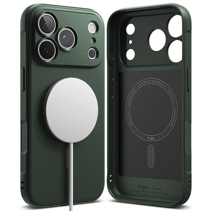 MagSafe-etui til Apple iPhone 18 Pro / 17 Pro, Ringke, Onyx, Mørkegrøn