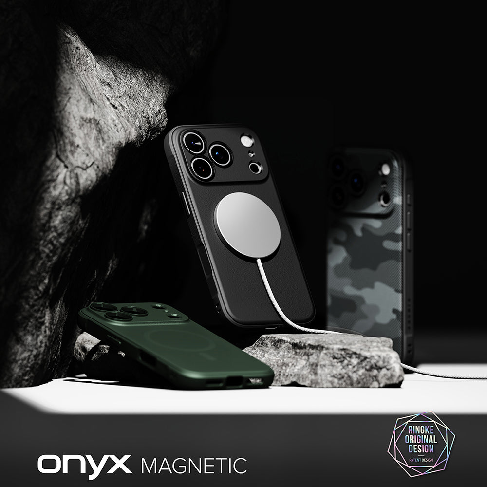 MagSafe-etui til Apple iPhone 18 Pro / 17 Pro, Ringke, Onyx, Mørkegrøn