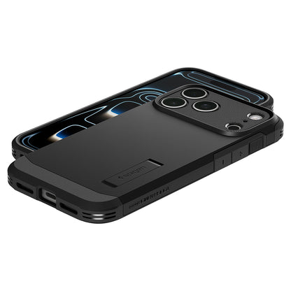 MagSafe-etui til Apple iPhone 18 Pro / 17 Pro, Spigen, Tough Armor T, Sort ACS12173