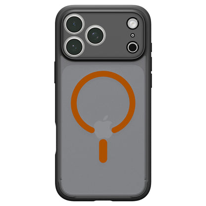 MagSafe-etui til Apple iPhone 18 Pro / 17 Pro, Spigen, Ultra Hybrid, Sort Orange Satin ACS12162