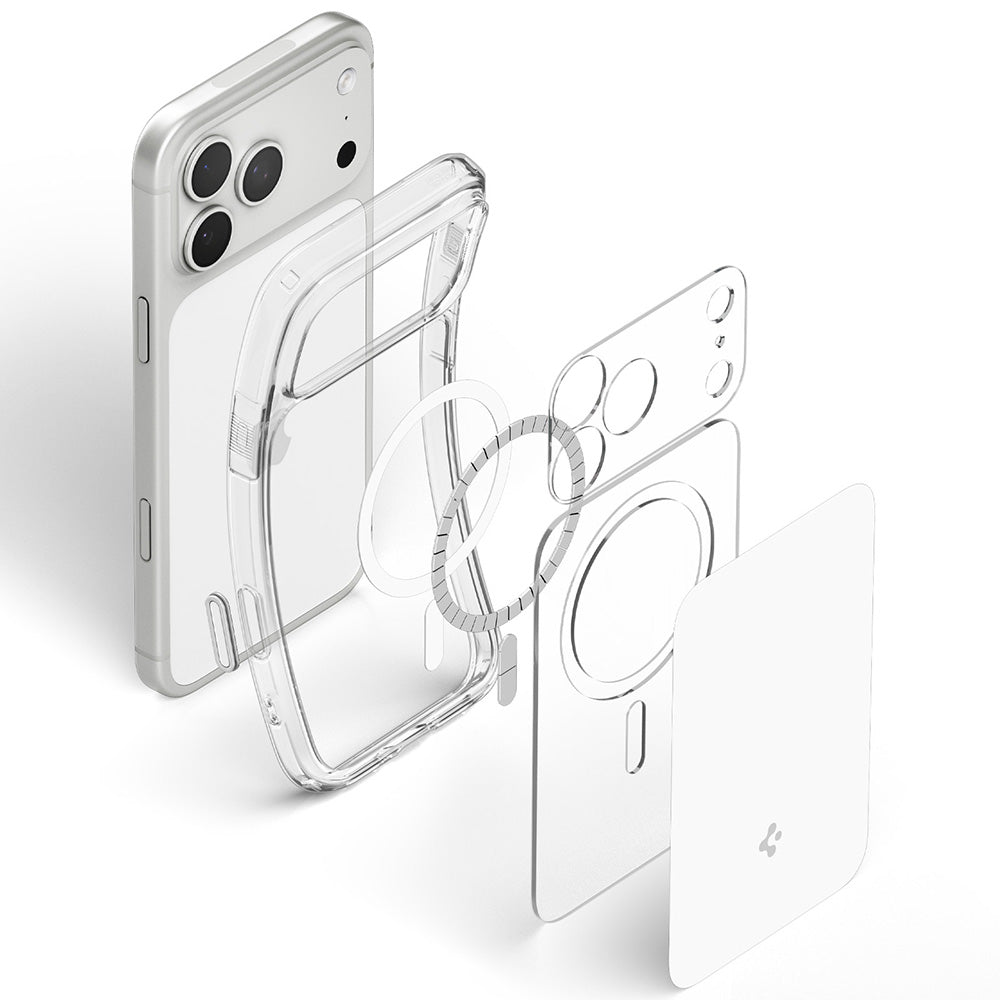 MagSafe Case for Apple iPhone 18 Pro / 17 Pro, Spigen, Ultra Hybrid T, White ACS12169