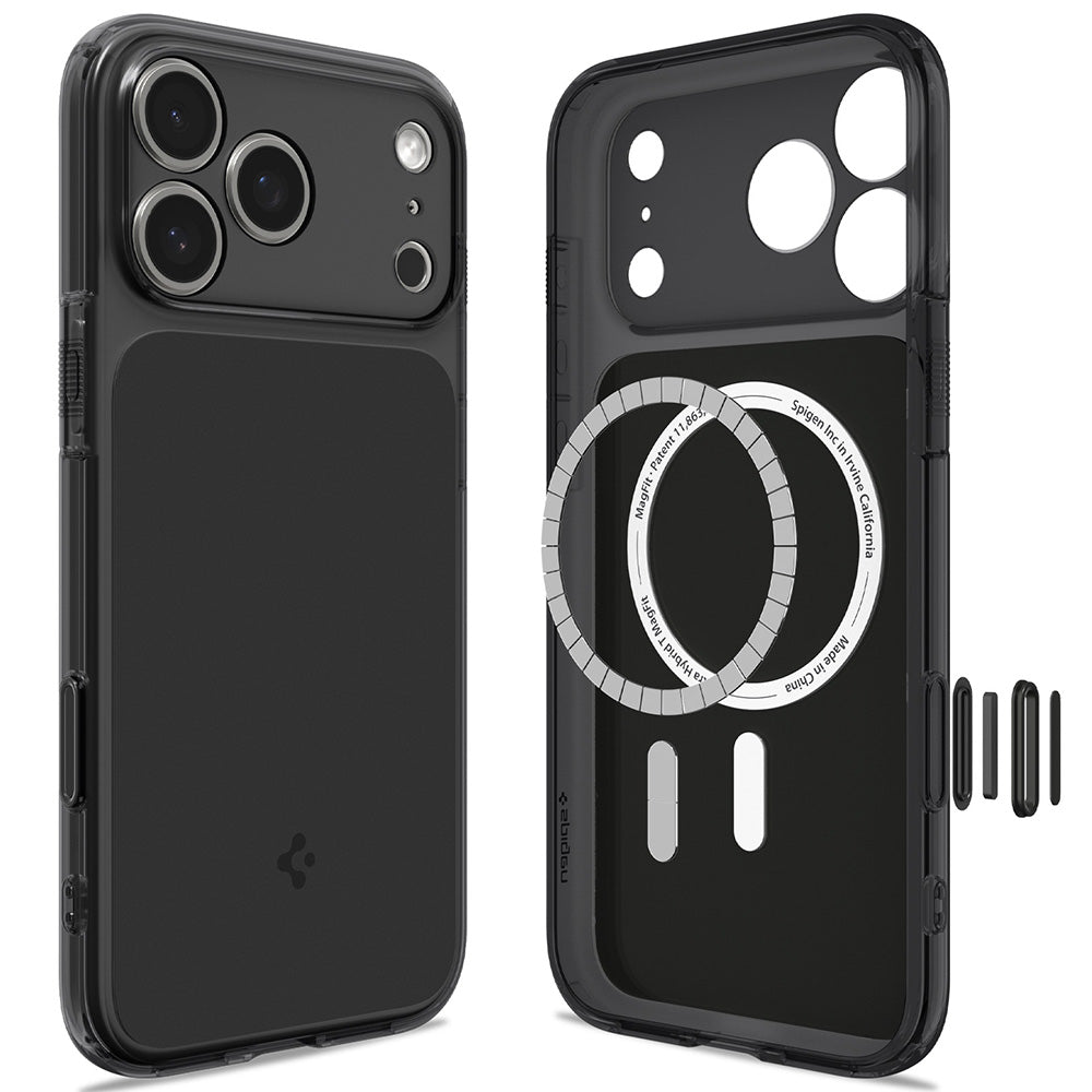 MagSafe-etui til Apple iPhone 18 Pro / 17 Pro, Spigen, Ultra Hybrid T, Mat Sort ACS12171