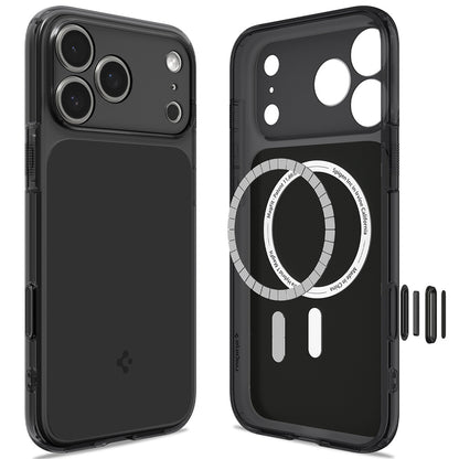 MagSafe-etui til Apple iPhone 18 Pro / 17 Pro, Spigen, Ultra Hybrid T, Mat Sort ACS12171